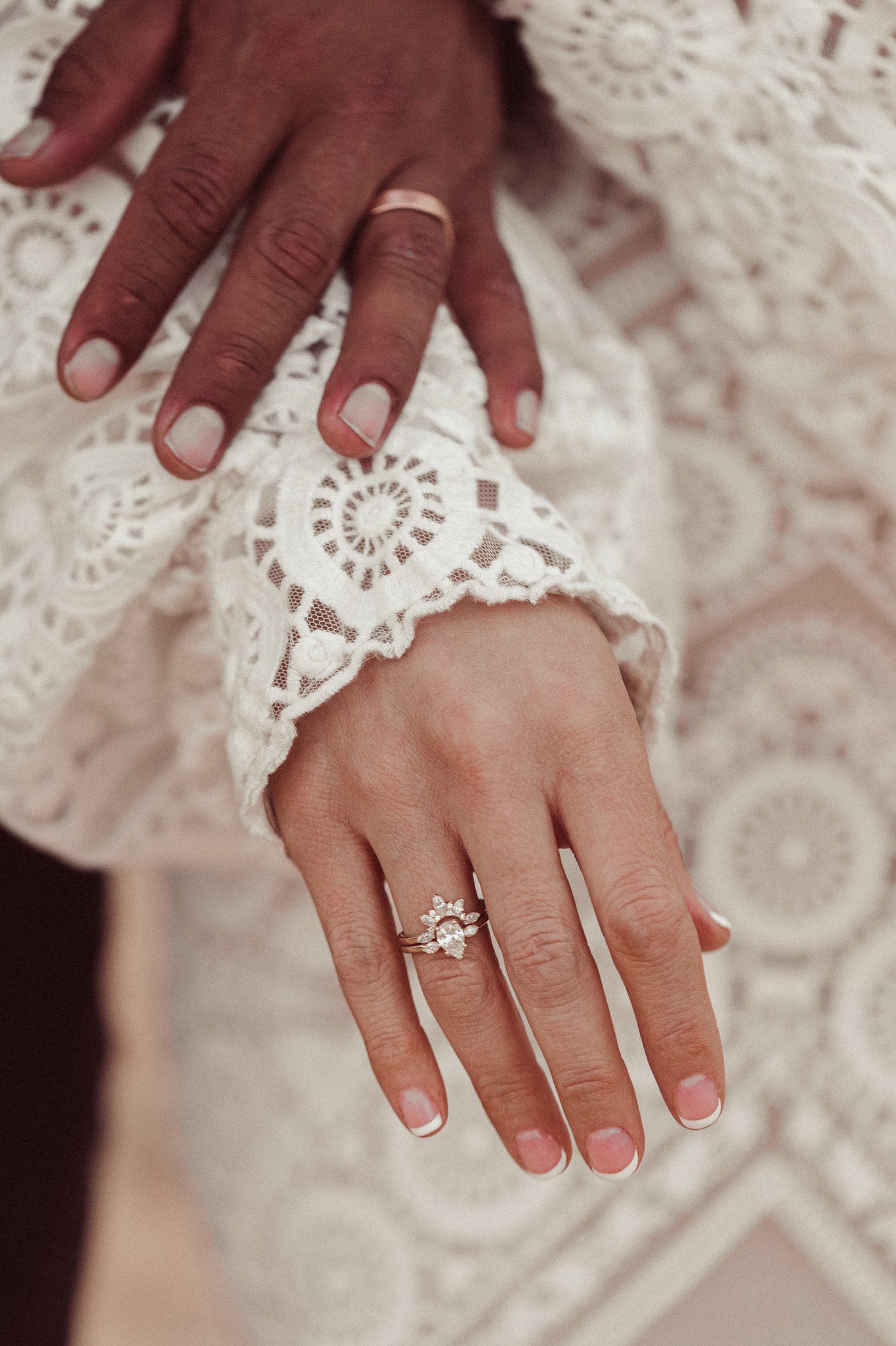 Pear Cut Colorless Diamond Ring For Women